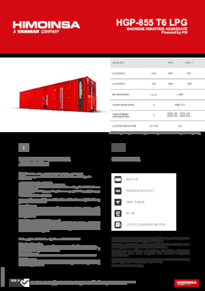 Benzínové elektrocentrály HIMOINSA HGP-855 T6 LPG
