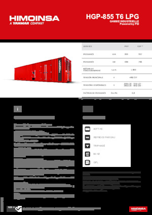 Benzínové elektrocentrály HIMOINSA HGP-855 T6 LPG