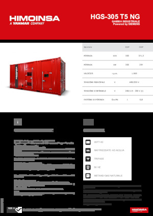 Benzínové elektrocentrály HIMOINSA HGS-305 T5 NG