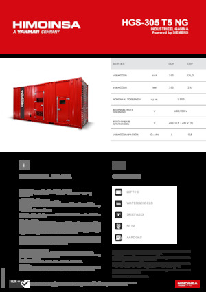 Benzínové elektrocentrály HIMOINSA HGS-305 T5 NG
