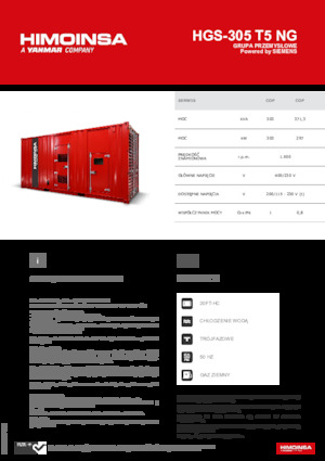 Benzínové elektrocentrály HIMOINSA HGS-305 T5 NG