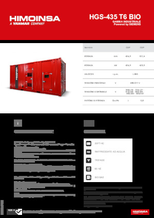 Benzínové elektrocentrály HIMOINSA HGS-435 T6 BIO