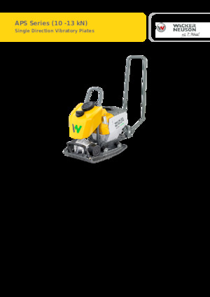 Jednosměrné vibrační desky Wacker Neuson APS1135e