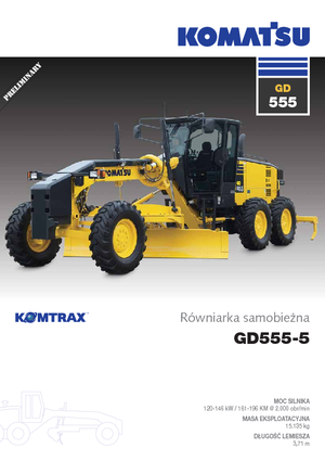 Grejdry Komatsu GD555-5