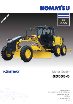 Grejdry Komatsu GD555-5