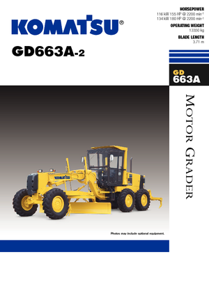 Grejdry Komatsu GD663 A-2