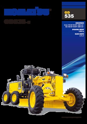 Grejdry Komatsu GD535-5