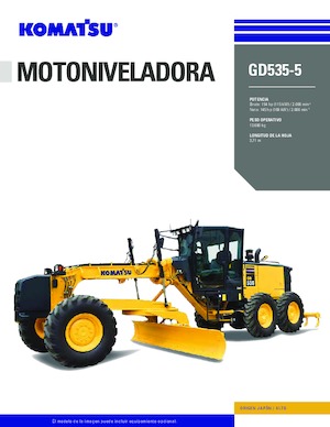 Grejdry Komatsu GD535-5