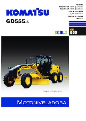Grejdry Komatsu GD555-5