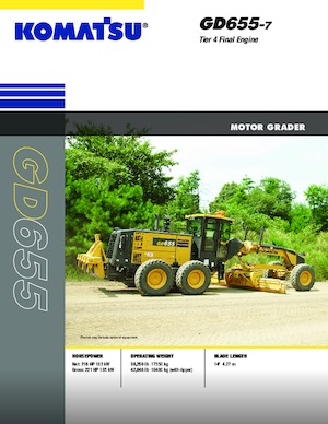 Grejdry Komatsu GD655-7