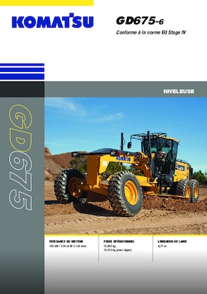 Grejdry Komatsu GD675-6 