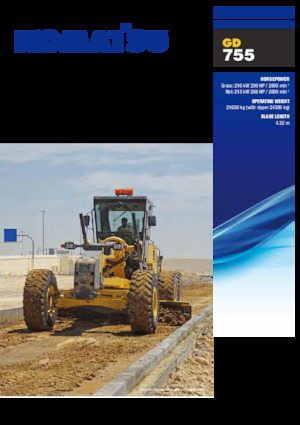 Grejdry Komatsu GD755-5R