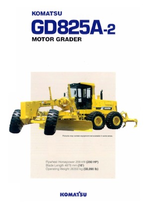 Grejdry Komatsu GD825A-2