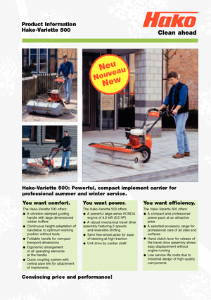 Ruční zametače Hako Variette 500