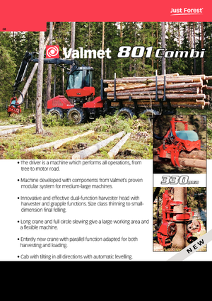 Harvestory Valmet 801 Combi