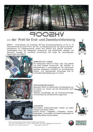 Harvestory Neuson-Ecotec 9002 HV