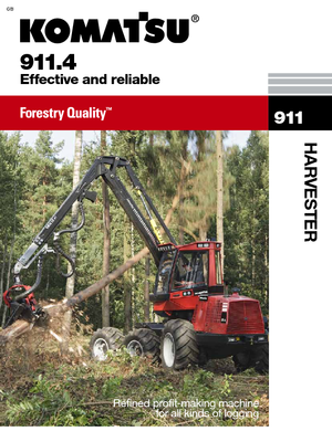 Harvestory Komatsu 911.4