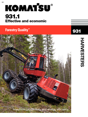 Harvestory Komatsu 931.1