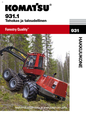 Harvestory Komatsu 931.1