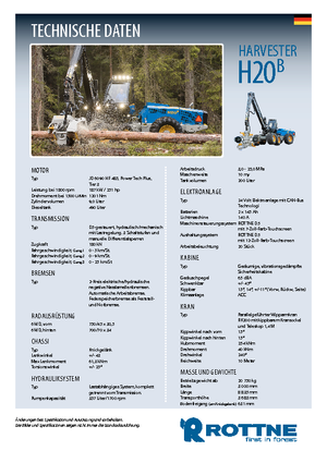 Harvestory Rottne H 20 B