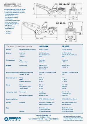 Harvestory Sampo Rosenlew SR 1046 X