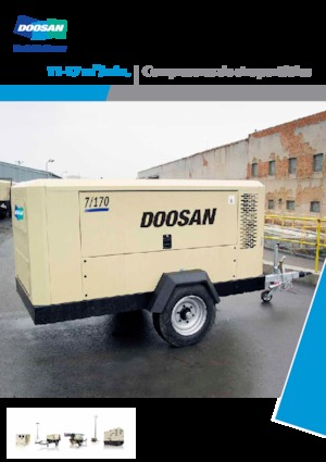 Přenosné vzduchové kompresory - dieslové, elektrické a benzínové Doosan 14/115 