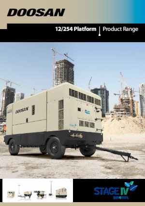 Přenosné vzduchové kompresory - dieslové, elektrické a benzínové Doosan 12/254 