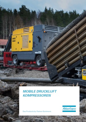 Stacionární vzduchové kompresory - dieslové, elektrické a benzínové Atlas Copco DrillAir V21
