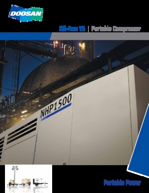 Přenosné vzduchové kompresory - dieslové, elektrické a benzínové Doosan NHP 1500 WCU 