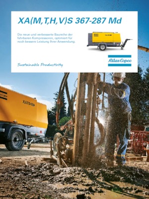 Přenosné vzduchové kompresory - dieslové, elektrické a benzínové Atlas Copco XAMS 367 MD