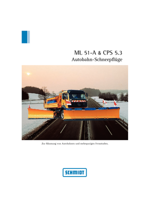 Dálniční sněžné pluhy Schmidt ML 51 A