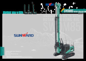 Horizontální směrové vrtné soupravy Sunward SWDM85