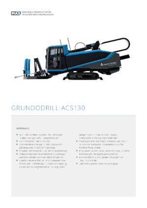 Horizontální směrové vrtné soupravy TRACTO-Technik Grundodrill ACS 130