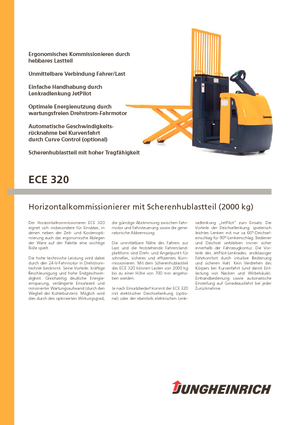 Vychystávací vozíky Jungheinrich ECE 320
