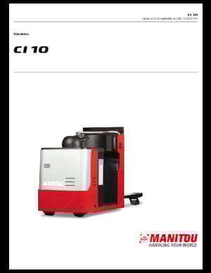Vychystávací vozíky Manitou CI 10