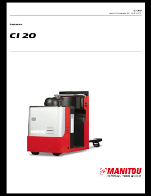 Vychystávací vozíky Manitou CI 20