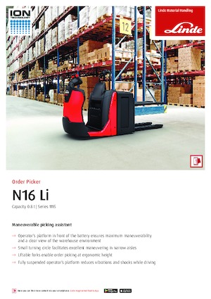 Vychystávací vozíky Linde N16Li