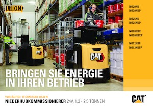 Vychystávací vozíky Caterpillar NO20N2XP
