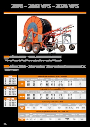 Hadicové navijáky IRRIFRANCE 2061 135/550