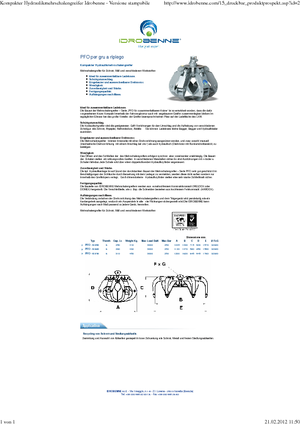 Hydraulické drapákové lopaty Idrobenne PFO 6/280