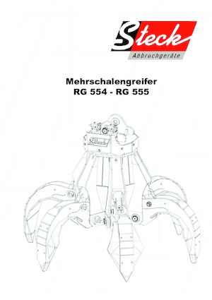 Hydraulické drapákové lopaty Steck RG 555 D