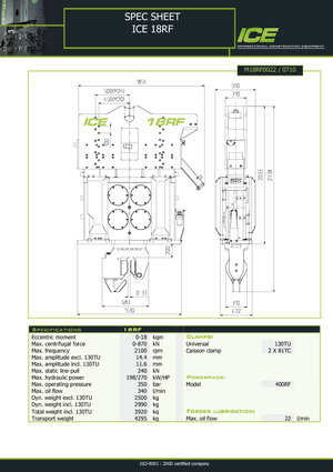 Vibrační beranidla ICE 18 RF