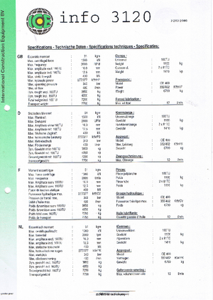 Vibrační beranidla ICE 3120