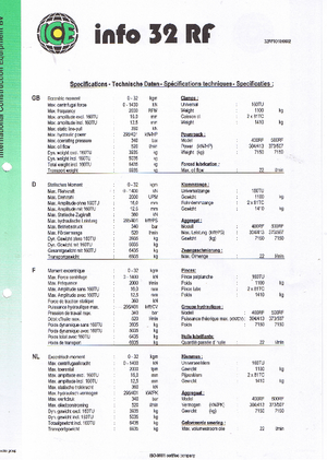 Vibrační beranidla ICE 32 RF