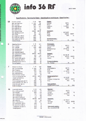 Vibrační beranidla ICE 36 RF