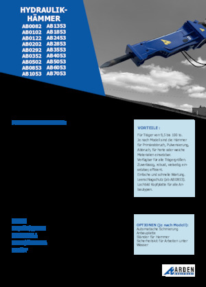 Hydraulická bourací kladiva Arden AB0102