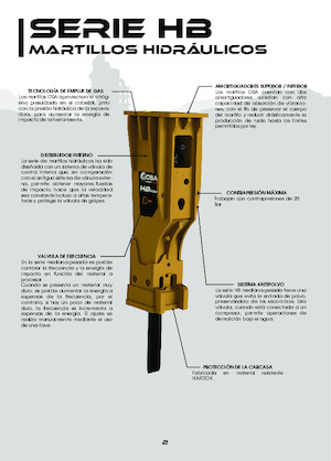Hydraulická bourací kladiva OSA Demolition Equipment HB 1500