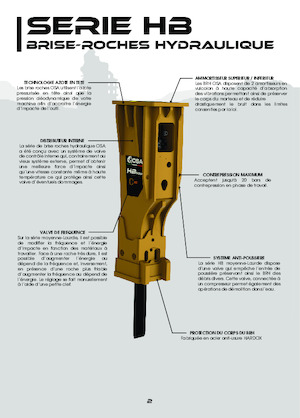 Hydraulická bourací kladiva OSA Demolition Equipment HB 8000