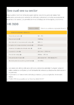 Hydraulická bourací kladiva Epiroc HB 3100