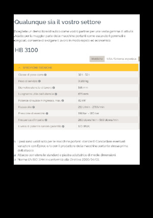 Hydraulická bourací kladiva Epiroc HB 3100